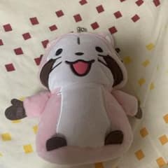 희귀 라스칼 가마구치 동전 케이스 봉제인형 핑크