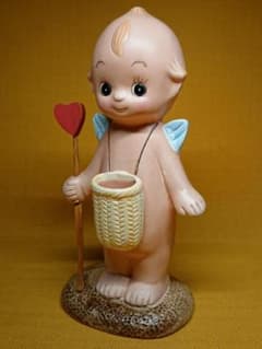人形　天使　陶器　彫像　オブジェ　置物　インテリア　工芸品　美術品　A3313 人形 天使 陶器 彫像 オブジェ 置物 インテリア 工芸品 美術品 A3313