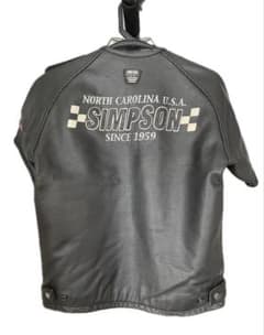 SIMPSON 牛革ライダース半袖M SIMPSON 牛革ライダース半袖M - メルカリ