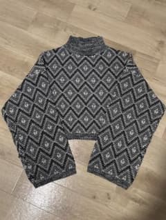 ダイヤモンドパターン ハイネックニットのサムネイル