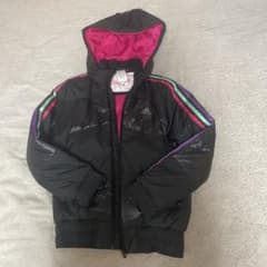 adidas キッズ 中綿ジャケット ブラックのサムネイル