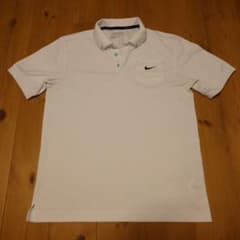 Nike Golf（ナイキゴルフ） Dri-FIT ホワイトポロシャツ　Mサイズのサムネイル
