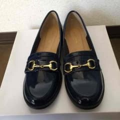 ネイビー おでかけシューズ 紺色のサムネイル