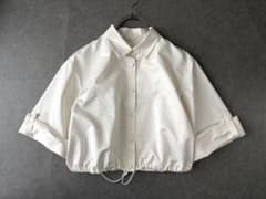 ANAYI 24SS エコナットツイルクロップドシャツ 38 白 2WAY - メルカリ