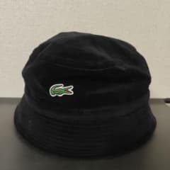 Supreme×LACOSTE L!VE ベロアバケットハット ブラック M - メルカリ