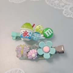 デコレーションヘアクリップ 2点セットのサムネイル