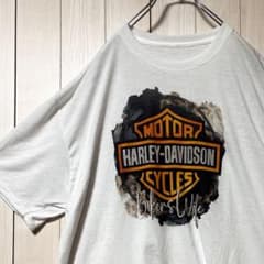 美品 Harley Davidson Tシャツ 刺繍 半袖 バックプリント XLのサムネイル