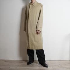 Aquascutum ステンカラーコート チェック ベージュ/EW194 - メルカリ