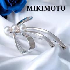 極美品】MIKIMOTO ブローチ アコヤ真珠 リボンモチーフ M刻印 - メルカリ
