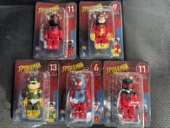 happyくじ　スパイダーマン　ベアブリック賞　5個