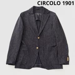 CIRCOLO1901 チルコロ コットン リネン ジャージー ジャケット 46 