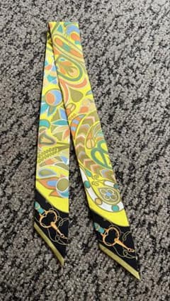 ツイリー スカーフ ペイズリー柄 イエローのサムネイル