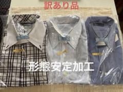 （訳あり品内２枚）半袖ワイシャツ 3枚セットクレリックシャツチェックストライプのサムネイル
