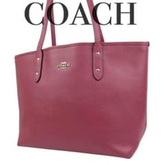 COACH コーチ トートバッグ レザー 赤 レッド F58846 ショルダー