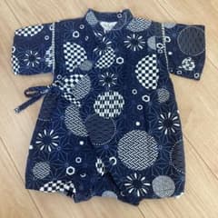 【美品】ベビー　甚平　男の子　70センチのサムネイル