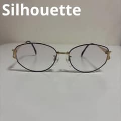 Silhouette ヴィンテージ メガネフレーム ゴールド パープルのサムネイル