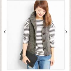 ペルー ニットベスト グリーンレーベルリラクシングのサムネイル