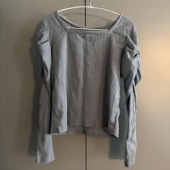 【Kastane】ライトブルー パフスリーブ 長袖シャツのサムネイル