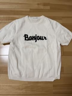 allureville Bonjour ロゴ 半袖ニットのサムネイル