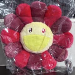 村上 隆 FlowerCushion クッション　レッド　60cm 村上 隆 FlowerCushion クッション レッド 60cm - メルカリ