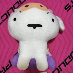 Heisei Retro Vintage Crayon Shin-chan Super DX Plush Toy 2: Shiro Buriburi Zaemon