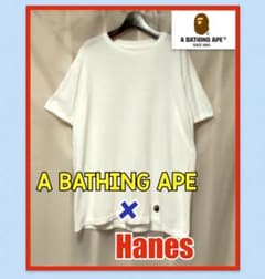 A BATHINGAPE × Hanes ワンポイントロゴ 半袖 Tシャツのサムネイル