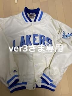 LAKERS スタジャン ホワイト/ブルーのサムネイル