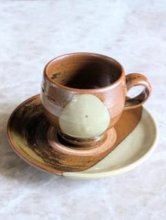 陶器 カップ＆ソーサー セット 釉薬のサムネイル