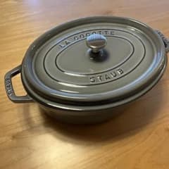 STAUB La Cocotte オーバル 29cm グレー 両手鍋 - メルカリ