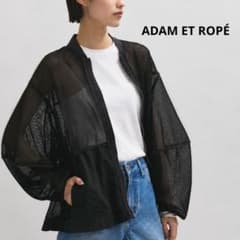 ADAM ET ROPE ドロストシアーメッシュカーディガン ジャケット - メルカリ