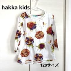 hakka kids 花柄 七分袖カットソー 120cmのサムネイル
