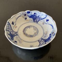 ④ 鉢 染付 金彩 骨董 古美術 古陶磁 手描き 伊万里 古伊万里 レトロ