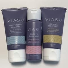 VIASU アメニティ3点セット シャンプー ボディソープ トリートメント
