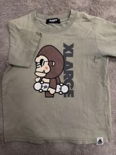 XLARGE キッズ Tシャツ 110 カーキ　エクストララージのサムネイル