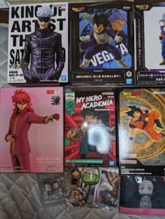 ジャンプ系プライズ商品　ドラゴンボール、ワンピース、呪術廻戦、鬼滅の刃　セットのサムネイル