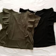 ちり様専用　グローバルワーク☆フリルTシャツ Mサイズ 2枚セットのサムネイル