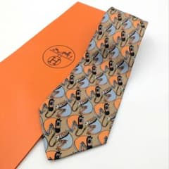 HERMES ネクタイ 馬柄 シルク100% 美品 - メルカリ