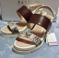 【新品未使用】ウェッジサンダル　BAYFLOW　Sサイズのサムネイル