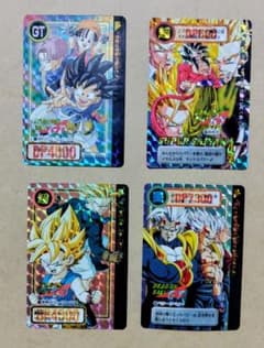 ドラゴンボールGT カードダス キラ 4枚セット 当時物 - メルカリ