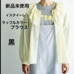 新品未使用！ista-ire しわローンラッフルカラーブラウス - メルカリ