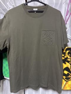 LOEWE アナグラム エンボスロゴ Tシャツ カーキ　M