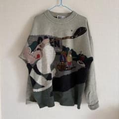 MIMI SPORT ゴルフ刺繍 ニット イタリア製 90s ウール100% - メルカリ