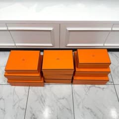 美品 エルメス オレンジ 空箱 化粧箱 9個セット - メルカリ
