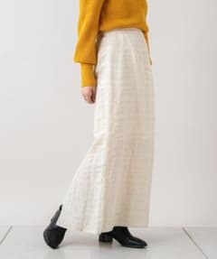 刺繍ジャガードスカート　ivoryのサムネイル