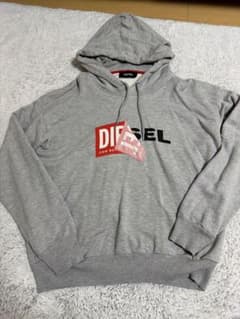 DIESEL ディーゼル プルオーバーパーカー グレー L メンズのサムネイル