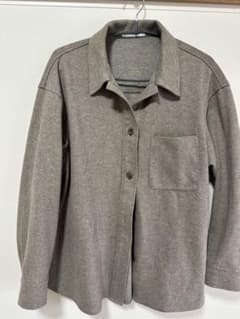 UNIQLO レディース シャツジャケット ブラウン Mサイズのサムネイル