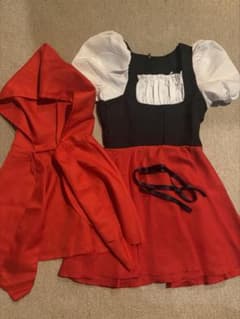 赤ずきん コスプレ ハロウィン Mサイズ 衣装 ワンピース ケープのサムネイル