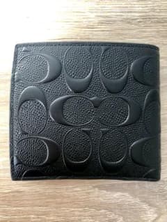 COACH 折り財布 ブラックのサムネイル