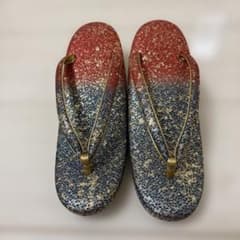 グラデーション ラメ 草履 和装履物のサムネイル