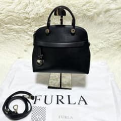 極美品✨フルラ  パイパー S  ショルダー ハンドバッグ 2way ブラックのサムネイル